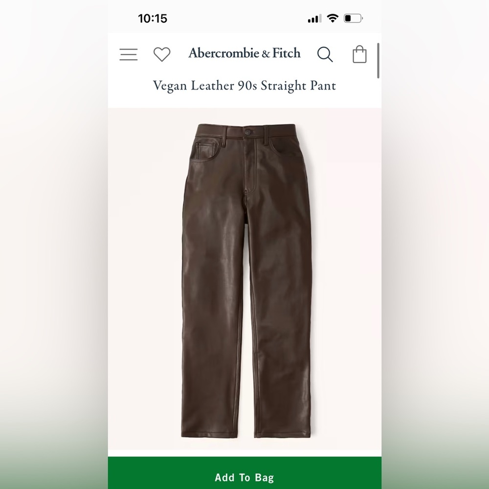 Abercrombie vegan pants size 8